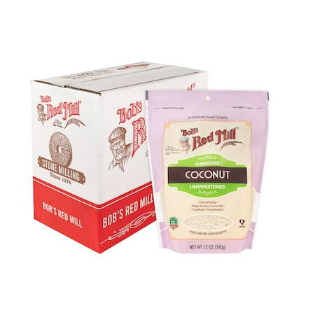 Bobs Red Mill Natural Foods Bob's Red Mill Shredded Coconut 12 oz. Bag, PK4 1135S124